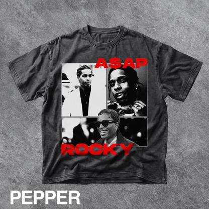 Vintage A$AP Rocky Collage Graphic Tee